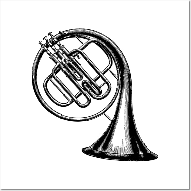 French Horn Wall Art by B Sharp